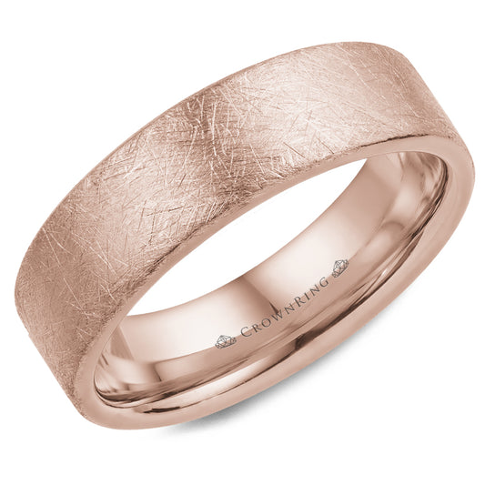 Crown Ring Wedding Band WB-025C6R
