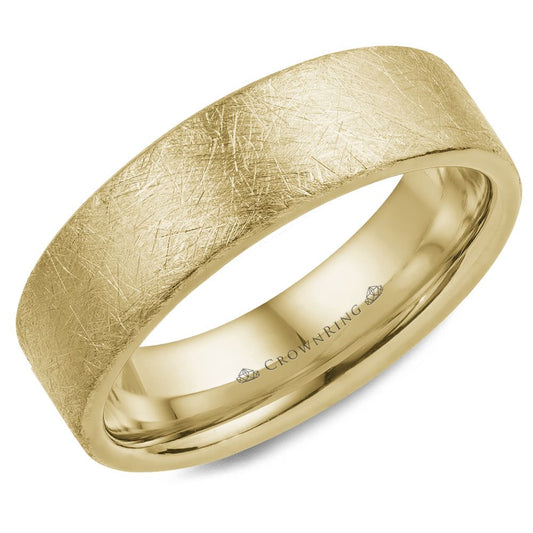 Crown Ring Wedding Band WB-025C6Y