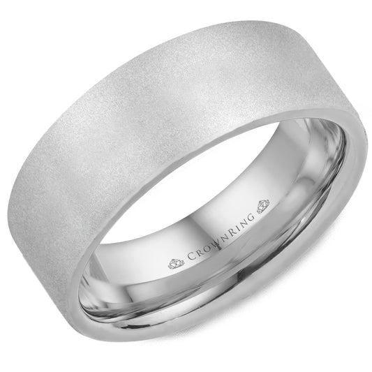 Crown Ring Wedding Band WB-025C8W