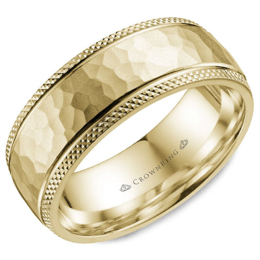Crown Ring Wedding Band WB-035C8Y