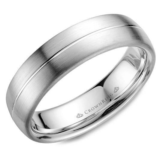 Crown Ring Wedding Band WB-037C6W-M10