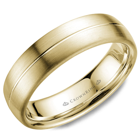 Crown Ring Wedding Band WB-037C6Y