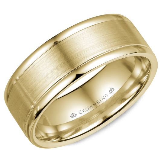 Crown Ring Wedding Band WB-7134YSP