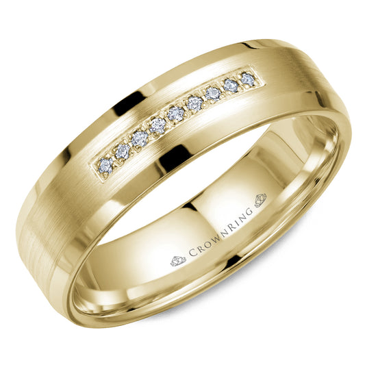 Crown Ring Wedding Band WB-9612