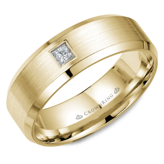 Crown Ring Wedding Band WB-9826