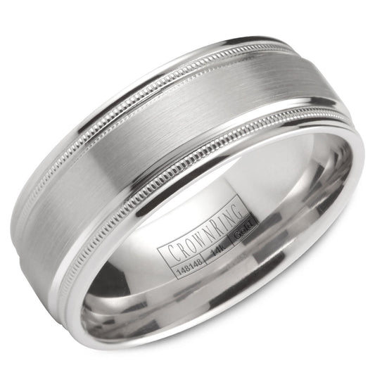 Crown Ring Wedding Band WB-9844