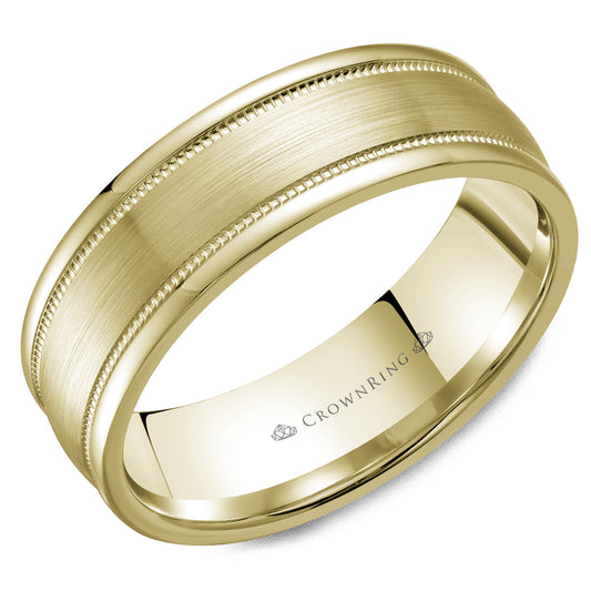 Crown Ring Wedding Band WB-9906