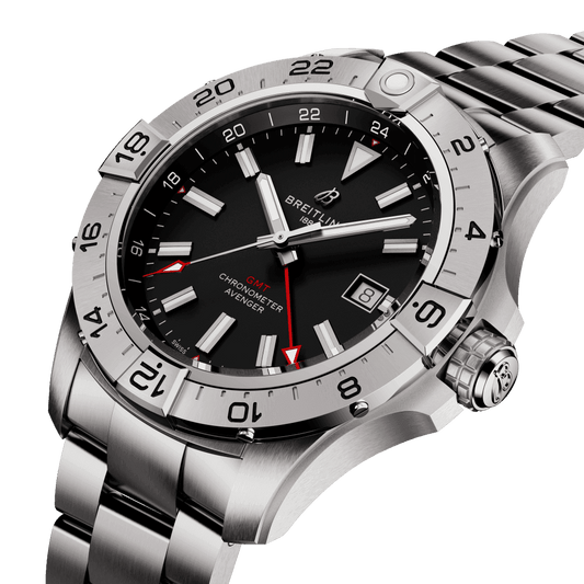 breitling avenger automatic gmt 44 watch a32320101b1a1