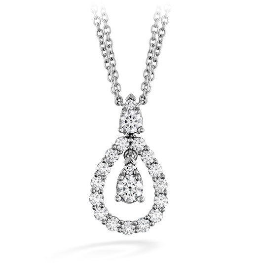0 8 ctw aerial diamond drop necklace in 18k white gold