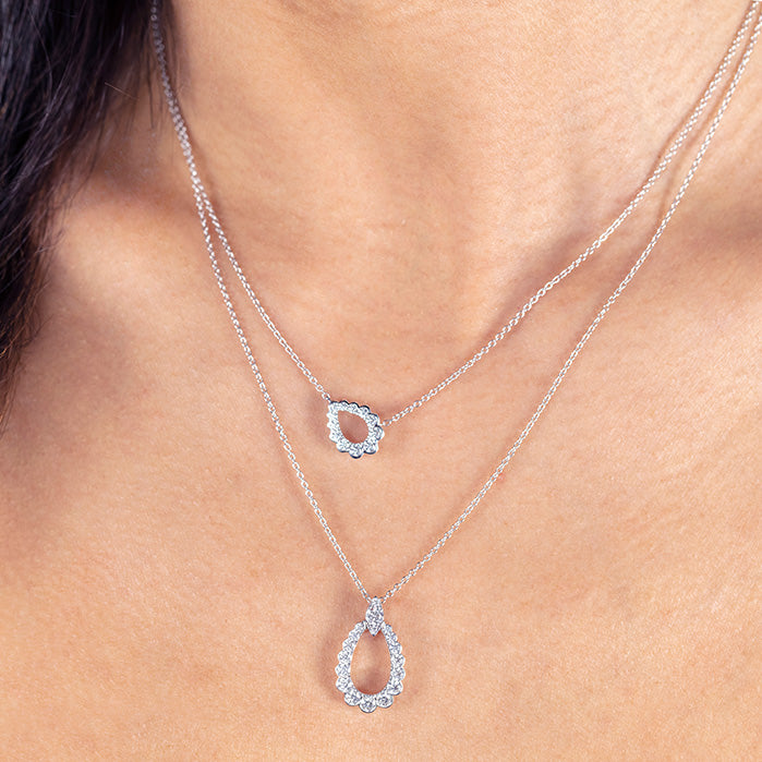 0 85 ctw aerial regal teardrop pendant in 18k white gold