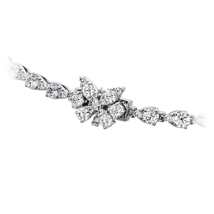 22 ctw aerial teardrop drop necklace in 18k white gold