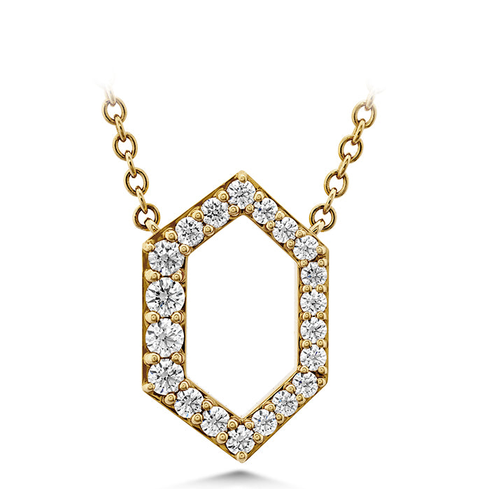 0 21 ctw charmed hex pendant in 18k white gold