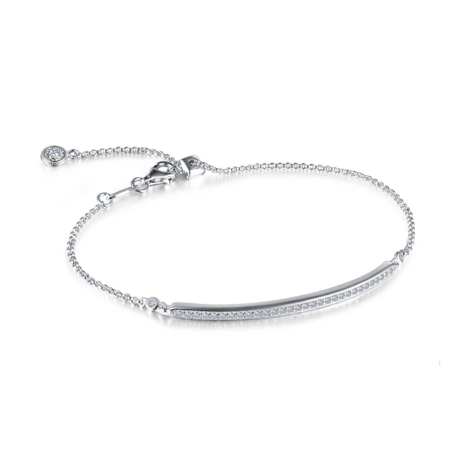 0 58 ctw adjustable bar bracelet
