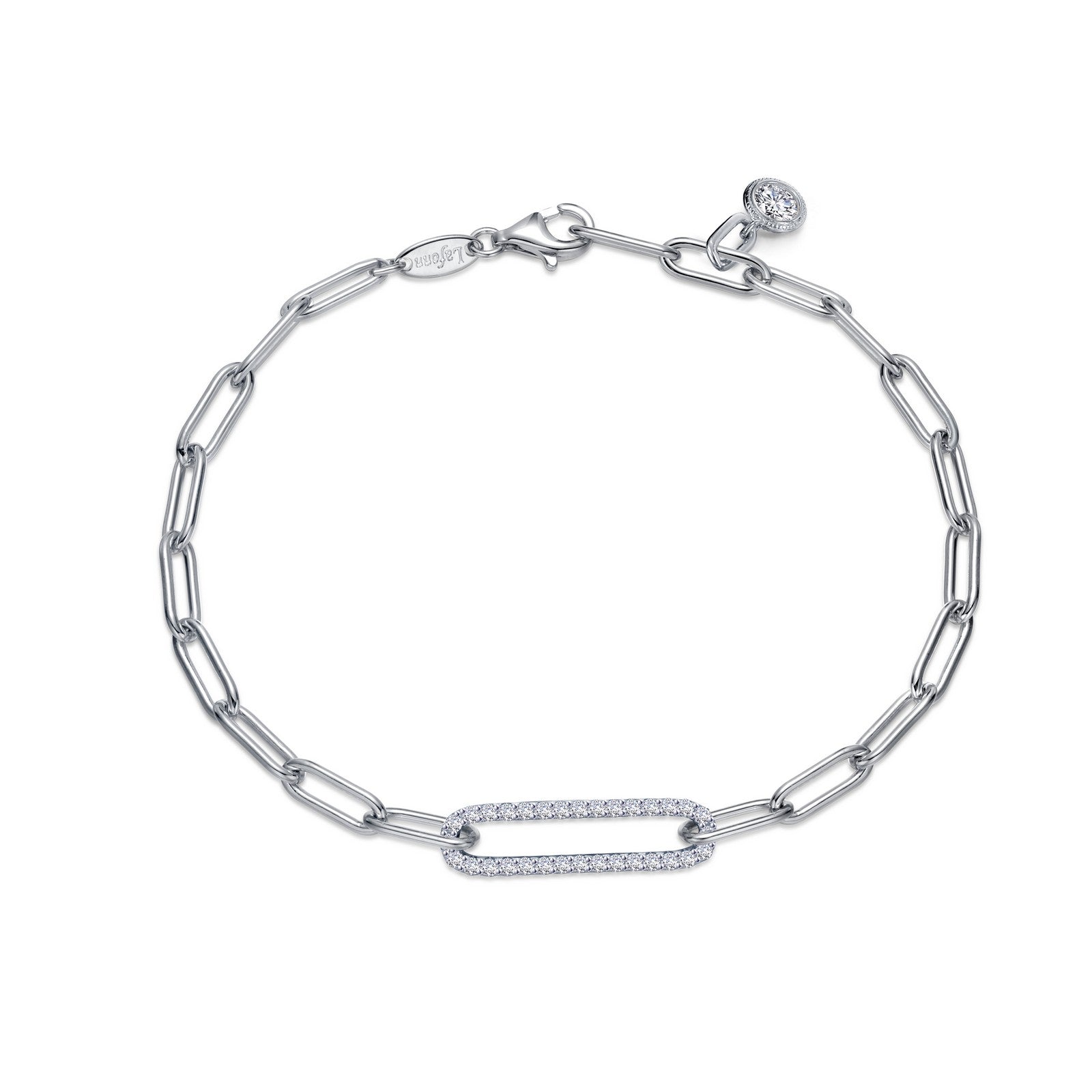 0 57 ctw paperclip bracelet