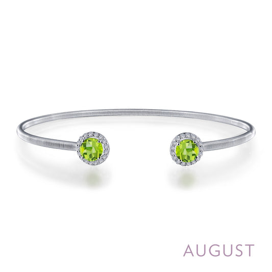 august birthstone bracelet