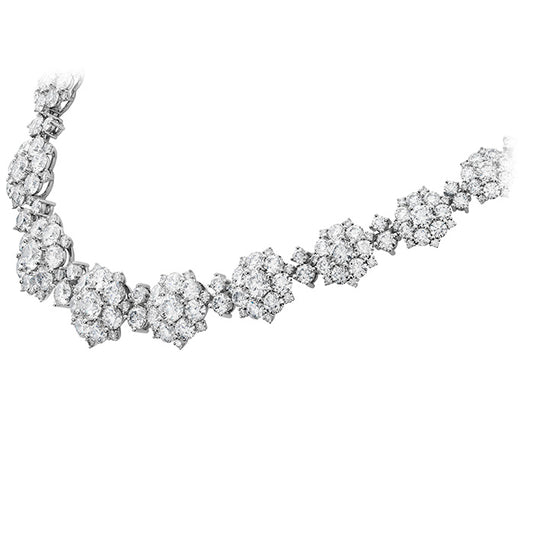 39 ctw beloved cluster necklace in 18k white gold