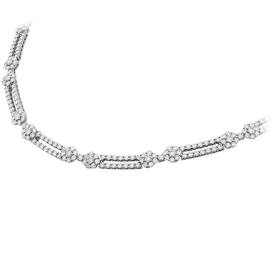 11 8 ctw beloved double link necklace in 18k white gold