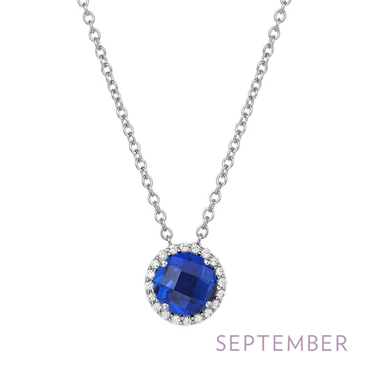 september birthstone necklace