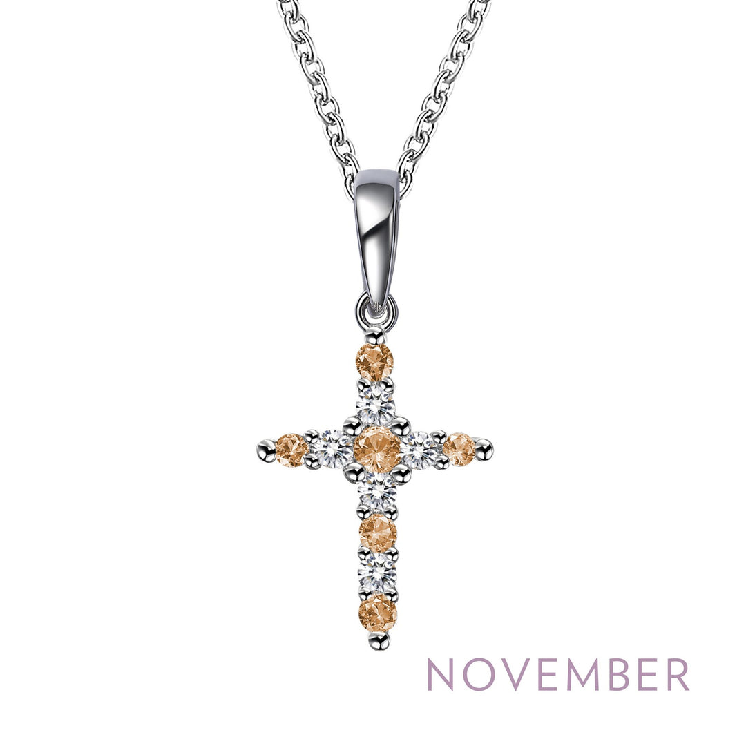 november birthstone necklace