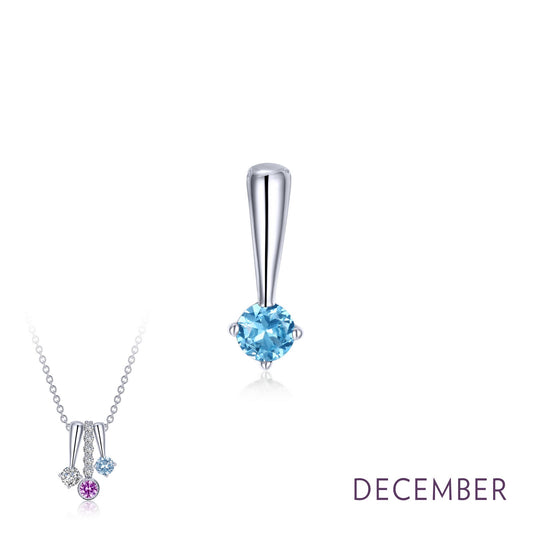 december birthstone love pendant 1