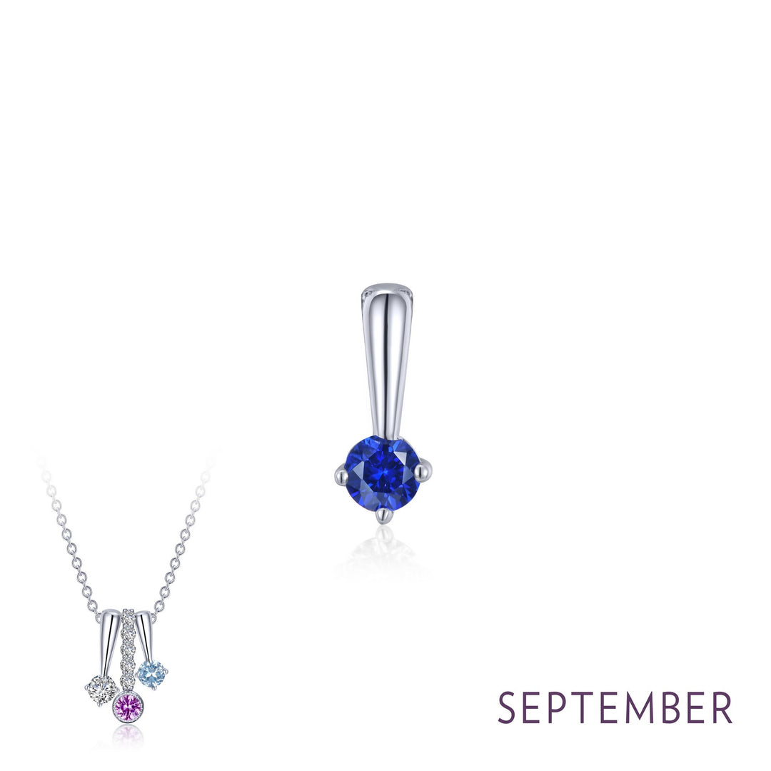 september birthstone love pendant