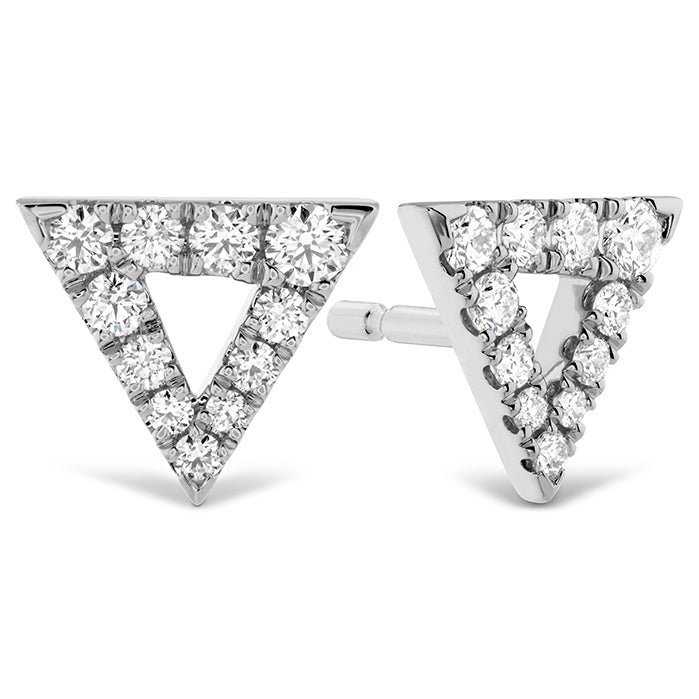 0 2 ctw charmed triangle earrings in 18k white gold