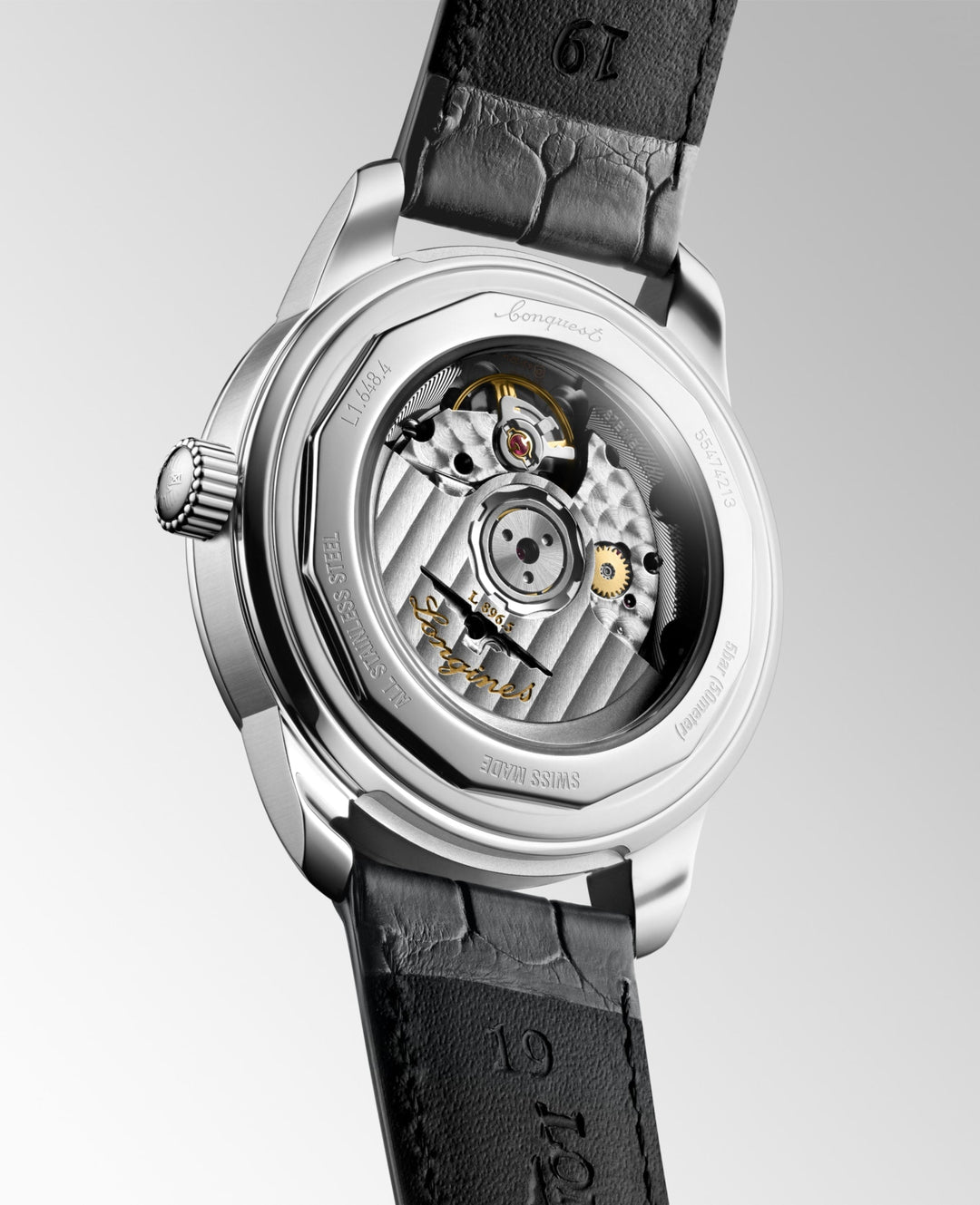 Conquest Heritage Central Power Reserve Automatic Watch, Ø 38.00 Mm, Stainless Steel.