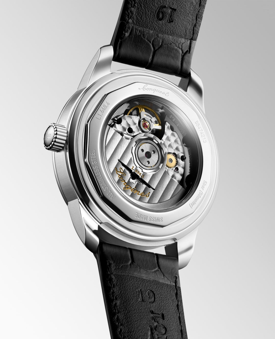 Conquest Heritage Central Power Reserve Automatic Watch, Ø 38.00 Mm, Stainless Steel.