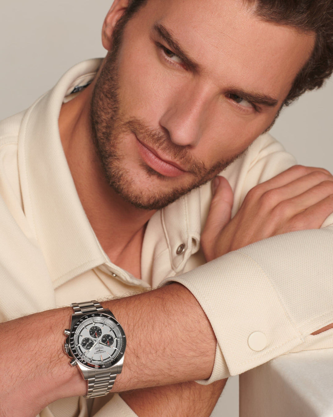 Conquest Chronograph Automatic Watch, Ø 42.00 Mm, Stainless Steel And Ceramic Bezel.