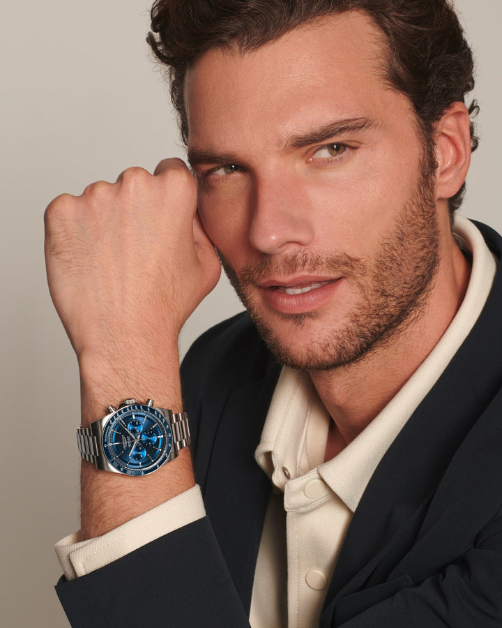 Conquest Chronograph Automatic Watch, Ø 42.00 Mm, Stainless Steel And Ceramic Bezel.