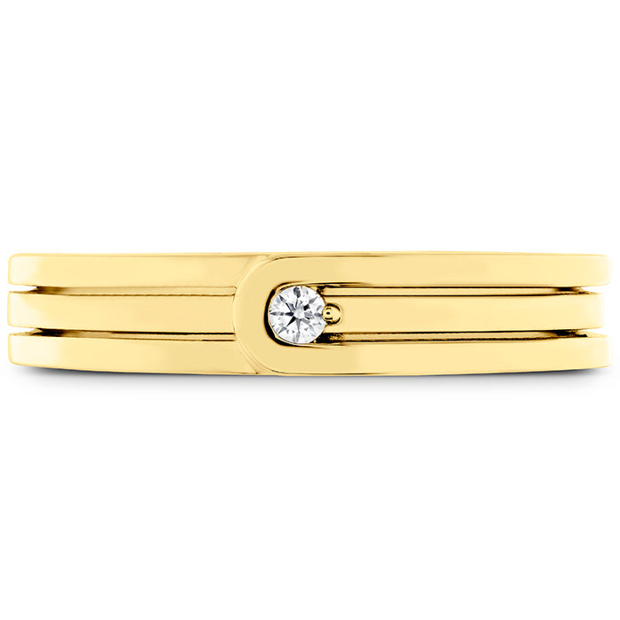 0 03 ctw coupled encompass triple row band 4mm in 18k yellow gold