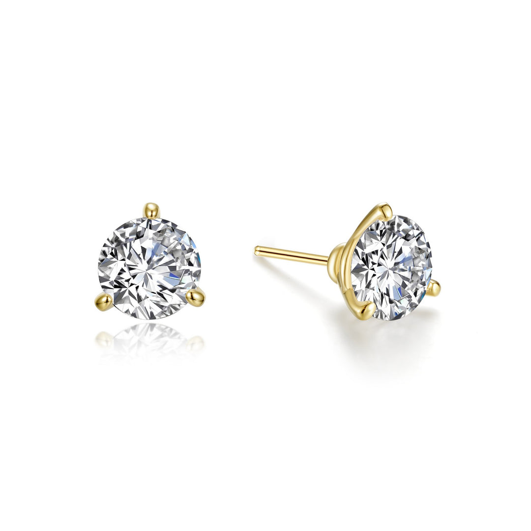 2 ctw solitaire stud earrings 1