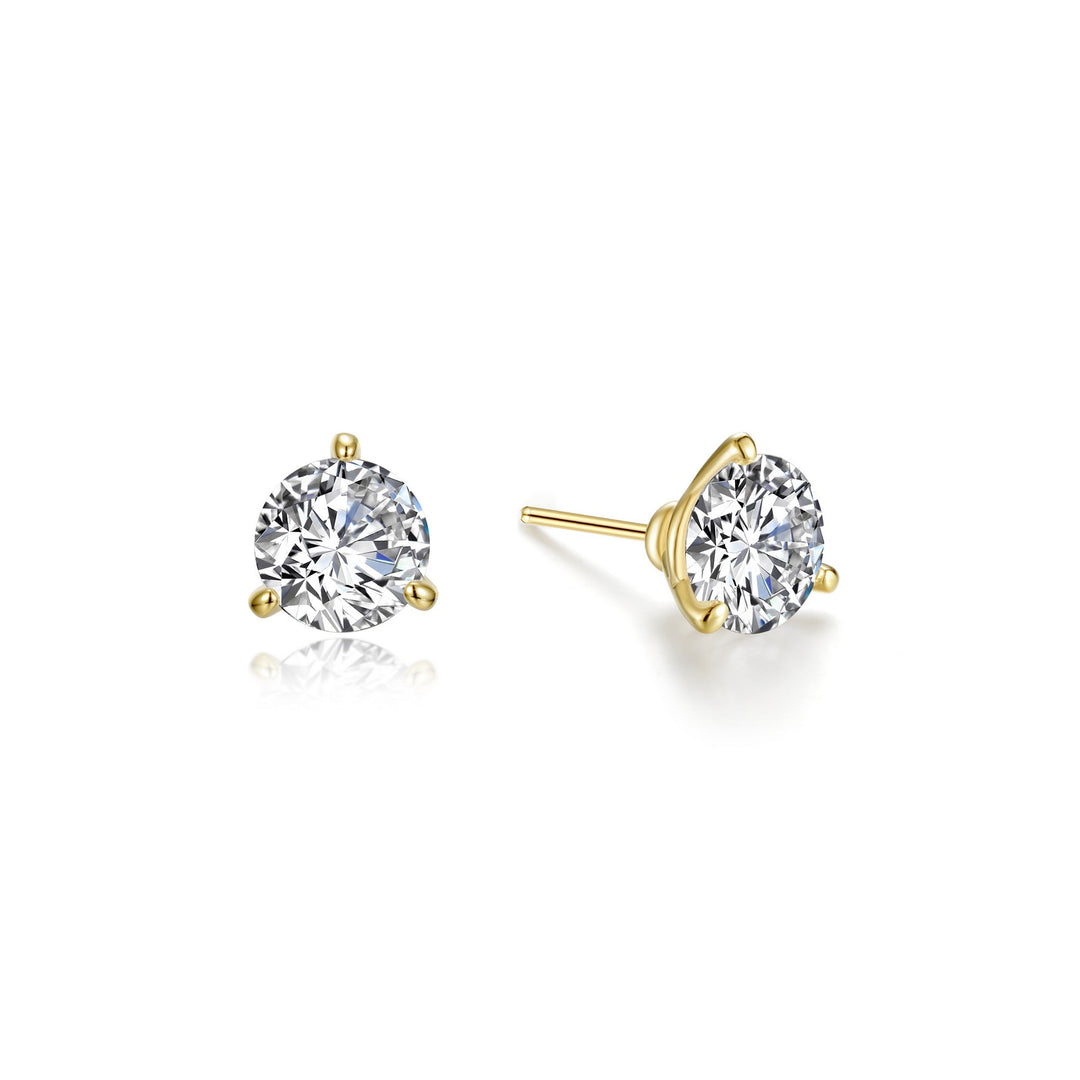 1 CTW Solitaire Stud Earrings