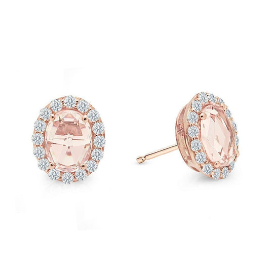 halo stud earrings