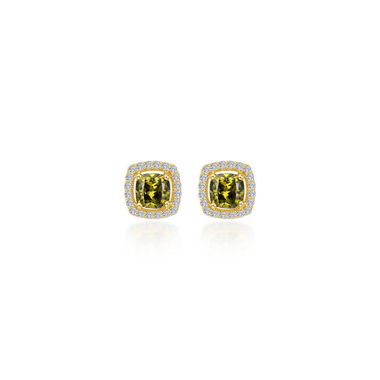 cushion cut halo stud earrings 4