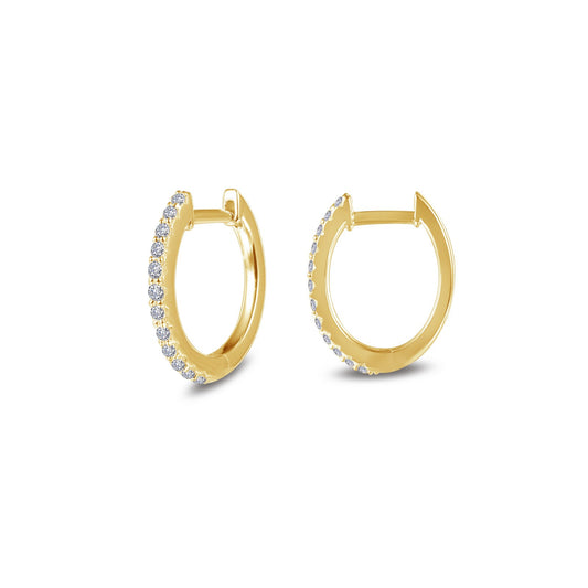 10 mm x 11 mm oval huggie hoop earrings 1