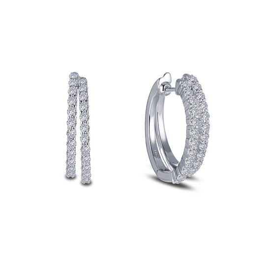20 mm x 23 mm double hoop earrings