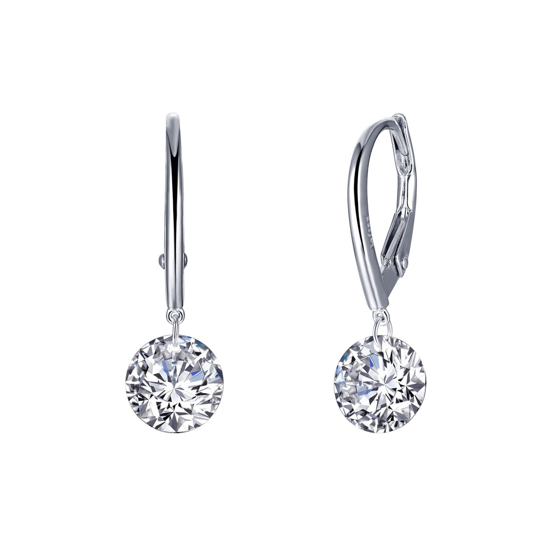 leverback frameless earrings