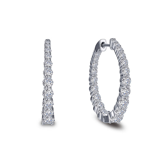 38 mm ctw hoop earrings