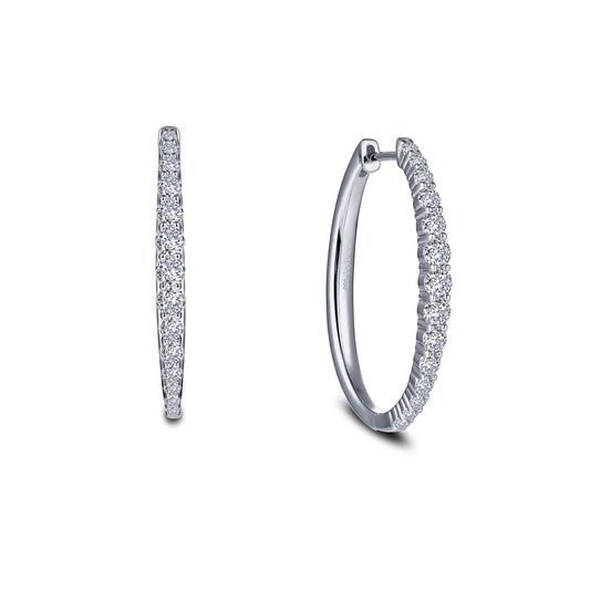 28 5 mm x 23 mm oval hoop earrings