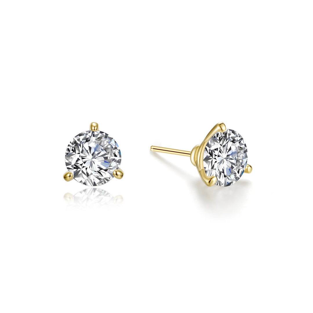 1.5 CTW Solitaire Stud Earrings