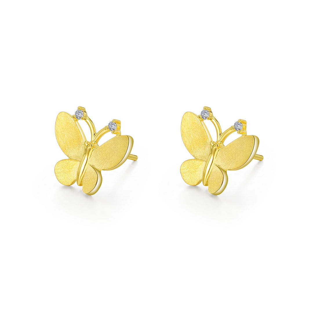 butterfly stud earrings