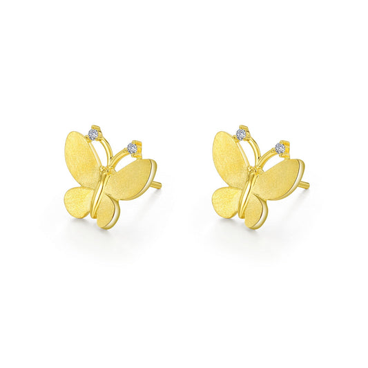 butterfly stud earrings