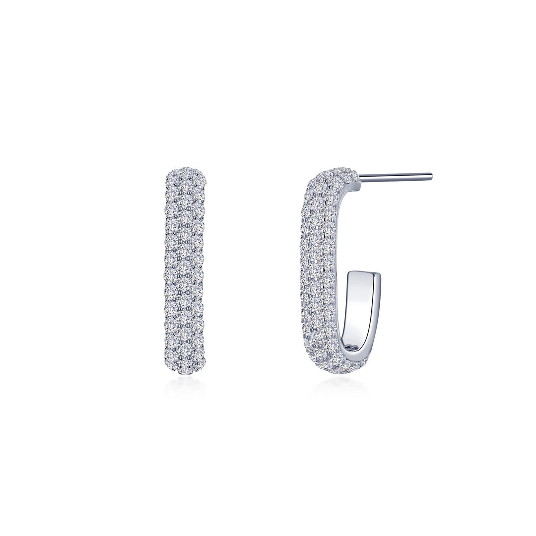 paperclip hoop earrings