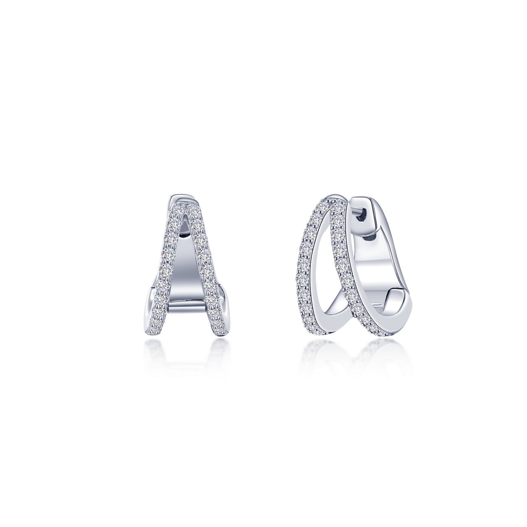 split huggie earrings
