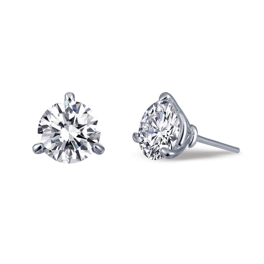 3 ctw martini solitaire stud earrings 1