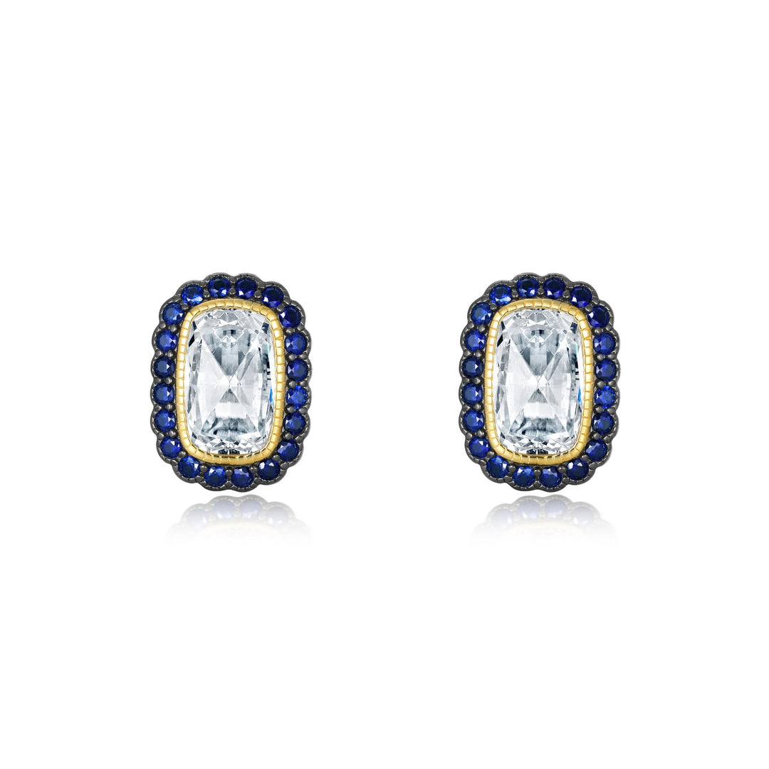 vintage inspired halo earrings