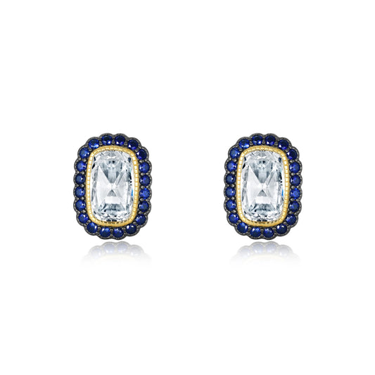 vintage inspired halo earrings