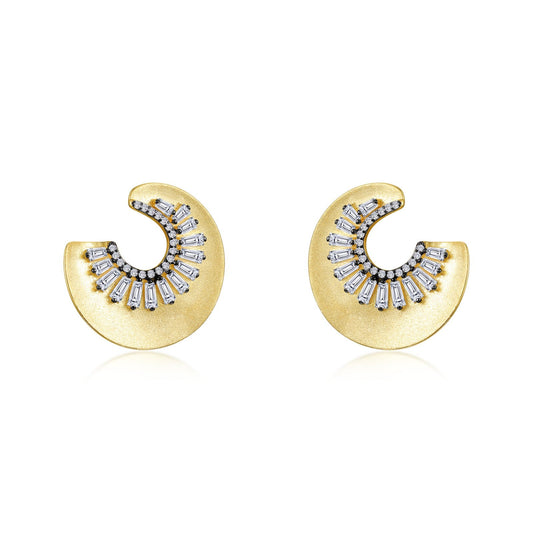 sunburst stud earrings