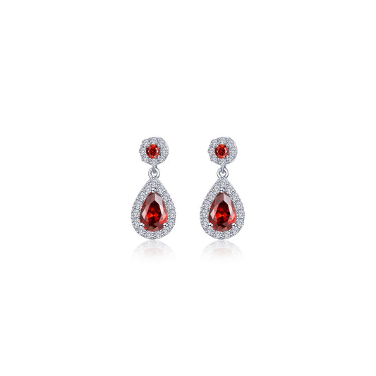oval halo drop earrings 5